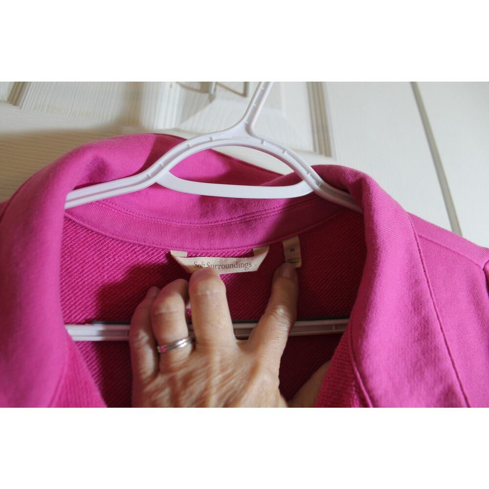 Soft Surroundings Rose Violet Neera French Terry Tunic sz M - Picture 4 of 4